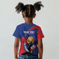 Personalized Haiti Football Champions Kid T shirt National Pride Gold Trophy