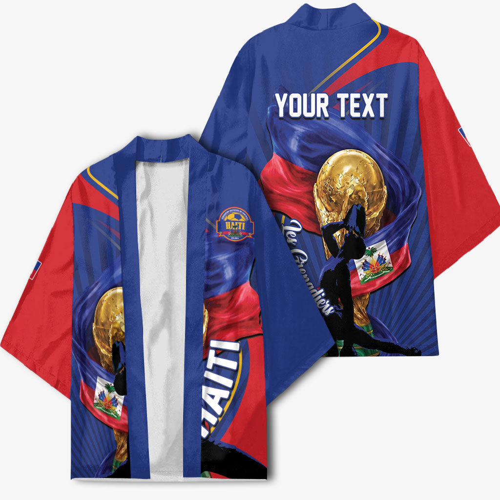 Personalized Haiti Football Champions Kimono National Pride Gold Trophy
