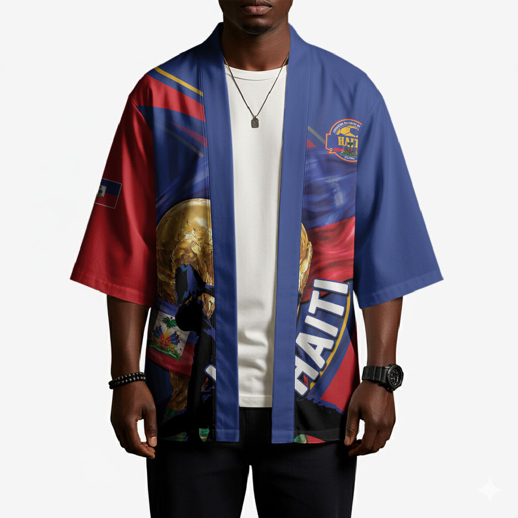Personalized Haiti Football Champions Kimono National Pride Gold Trophy