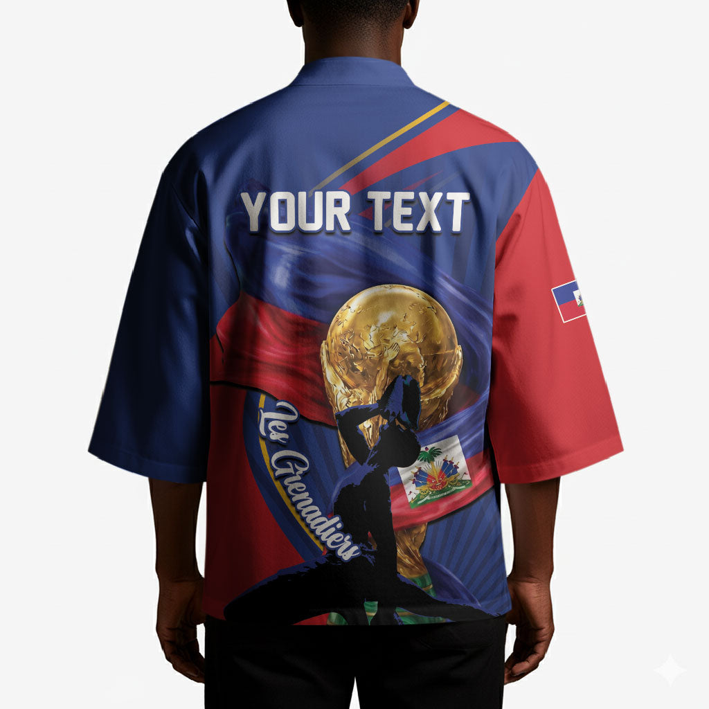 Personalized Haiti Football Champions Kimono National Pride Gold Trophy