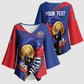 Personalized Haiti Football Champions Kimono Sleeve Blouse National Pride Gold Trophy
