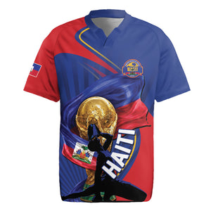 Personalized Haiti Football Champions Rugby Jersey National Pride Gold Trophy