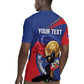 Personalized Haiti Football Champions Rugby Jersey National Pride Gold Trophy