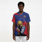 Personalized Haiti Football Champions Scrub Top National Pride Gold Trophy