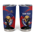 Personalized Haiti Football Champions Tumbler Cup National Pride Gold Trophy