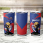 Personalized Haiti Football Champions Tumbler Cup National Pride Gold Trophy