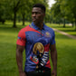 Personalized Haiti Football Champions Zipper Polo Shirt National Pride Gold Trophy