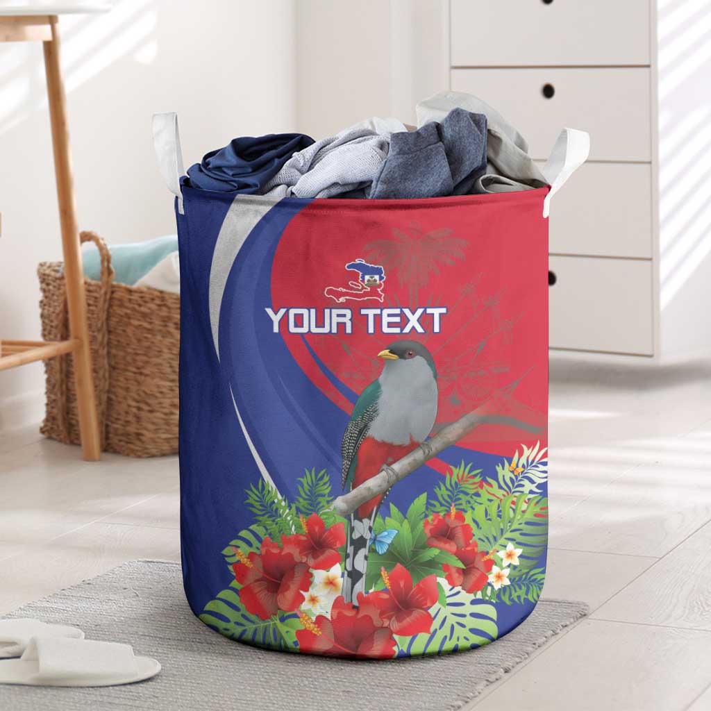 Personalized Afro-Haitians Laundry Basket Hispaniolan Trogon Sporty Style - African Pride