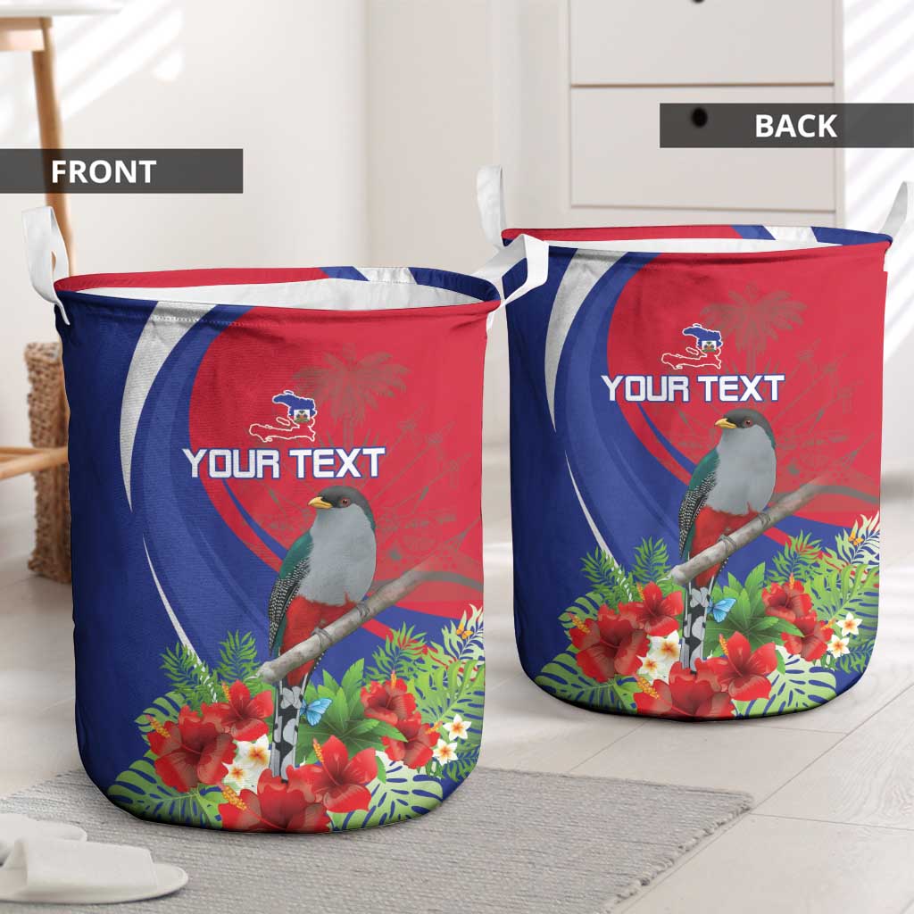 Personalized Afro-Haitians Laundry Basket Hispaniolan Trogon Sporty Style - African Pride