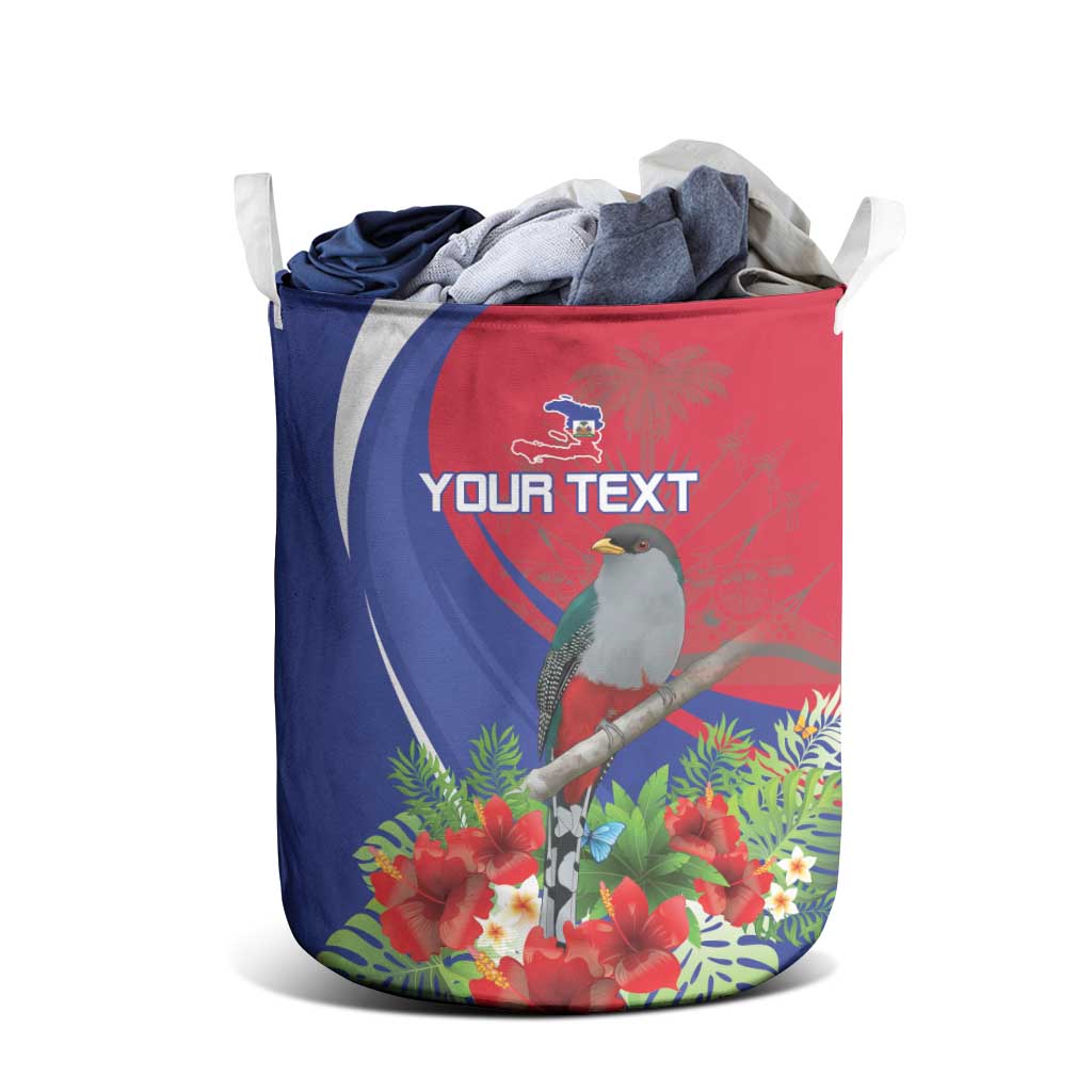 Personalized Afro-Haitians Laundry Basket Hispaniolan Trogon Sporty Style - African Pride