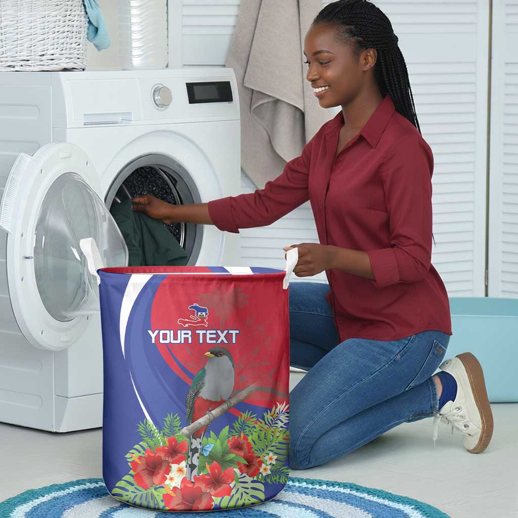 Personalized Afro-Haitians Laundry Basket Hispaniolan Trogon Sporty Style - African Pride