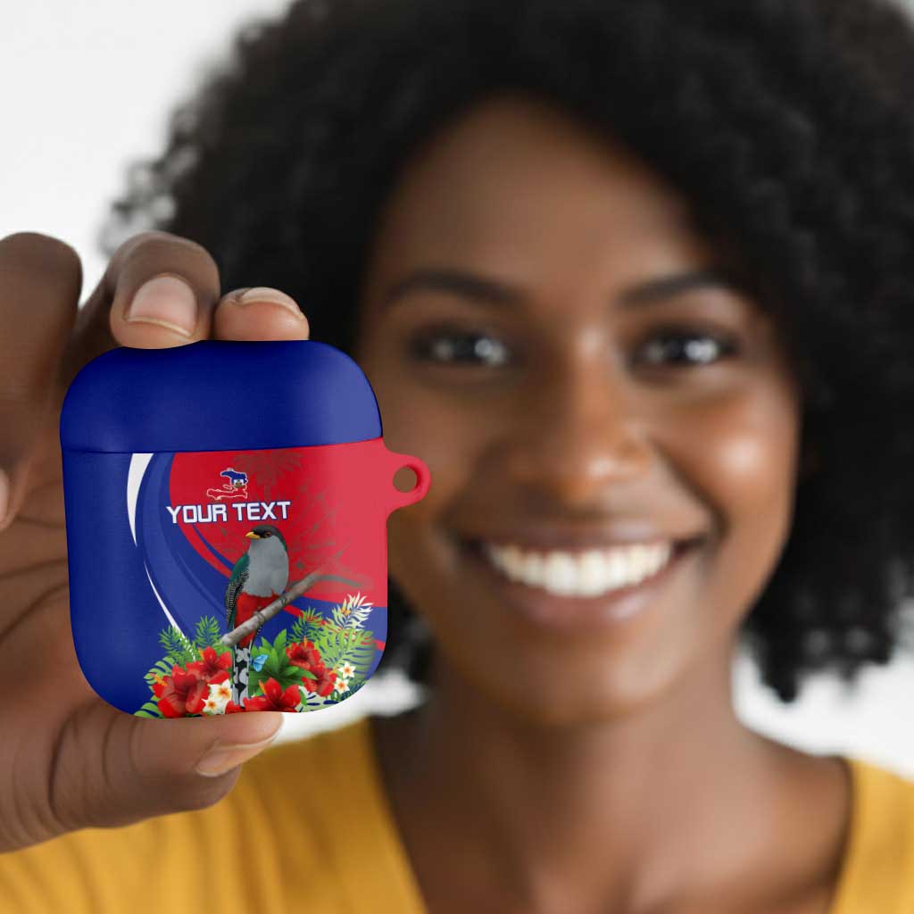 Personalized Afro-Haitians AirPods Case Hispaniolan Trogon Sporty Style