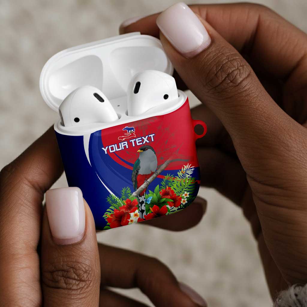 Personalized Afro-Haitians AirPods Case Hispaniolan Trogon Sporty Style