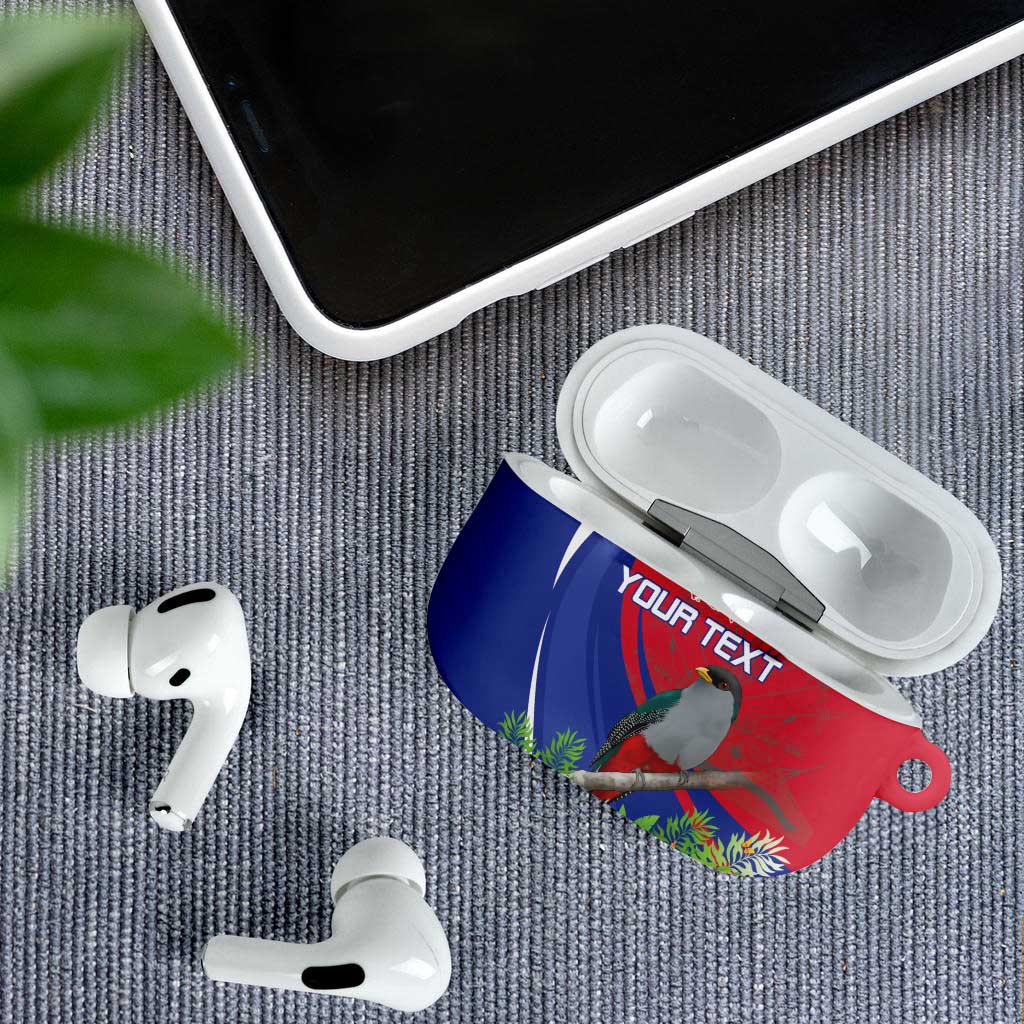 Personalized Afro-Haitians AirPods Case Hispaniolan Trogon Sporty Style