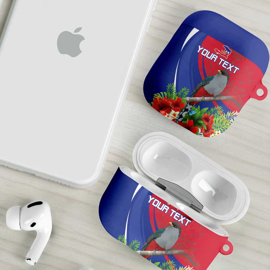 Personalized Afro-Haitians AirPods Case Hispaniolan Trogon Sporty Style