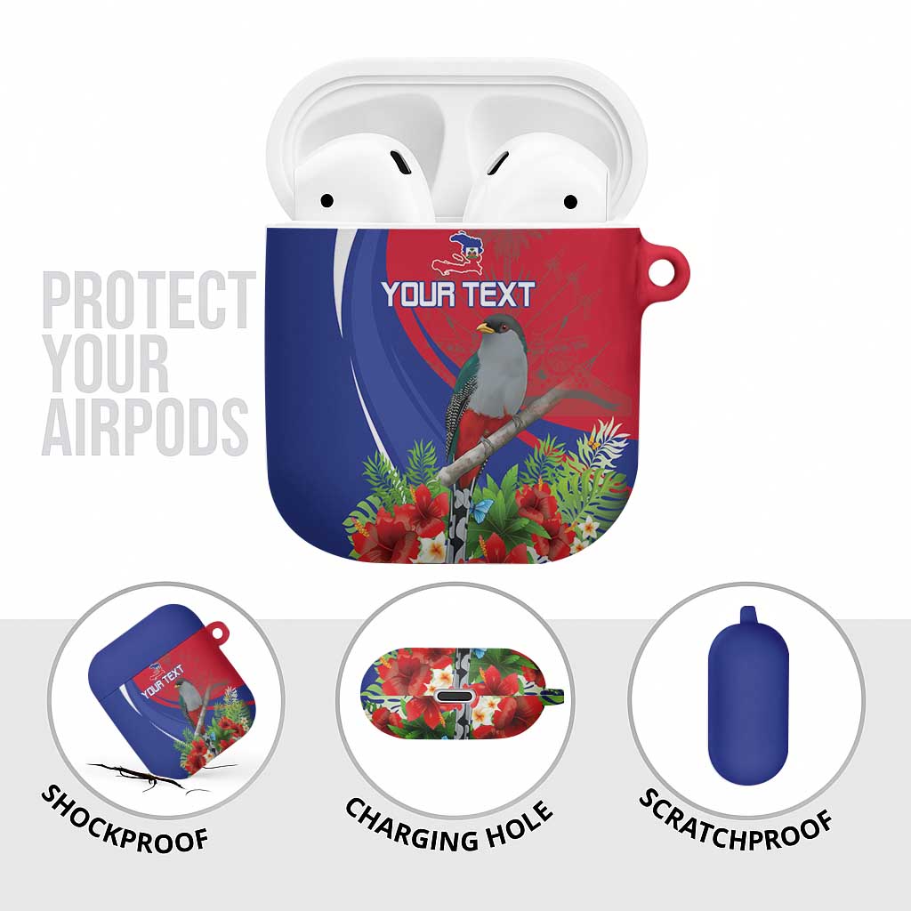 Personalized Afro-Haitians AirPods Case Hispaniolan Trogon Sporty Style