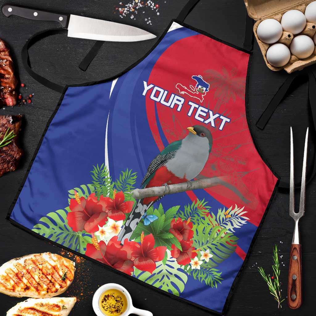 Personalized Afro-Haitians Apron Hispaniolan Trogon Sporty Style