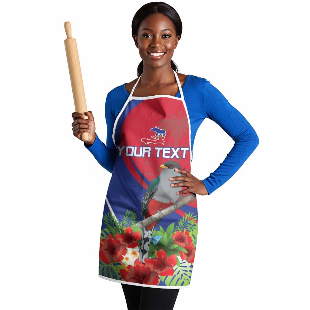 Personalized Afro-Haitians Apron Hispaniolan Trogon Sporty Style