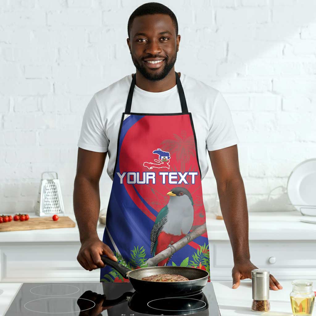 Personalized Afro-Haitians Apron Hispaniolan Trogon Sporty Style