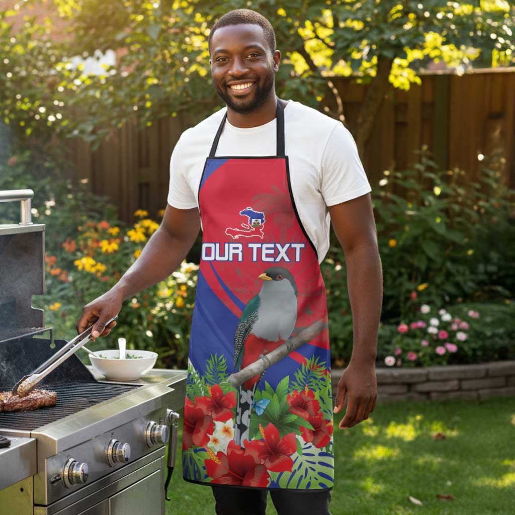 Personalized Afro-Haitians Apron Hispaniolan Trogon Sporty Style