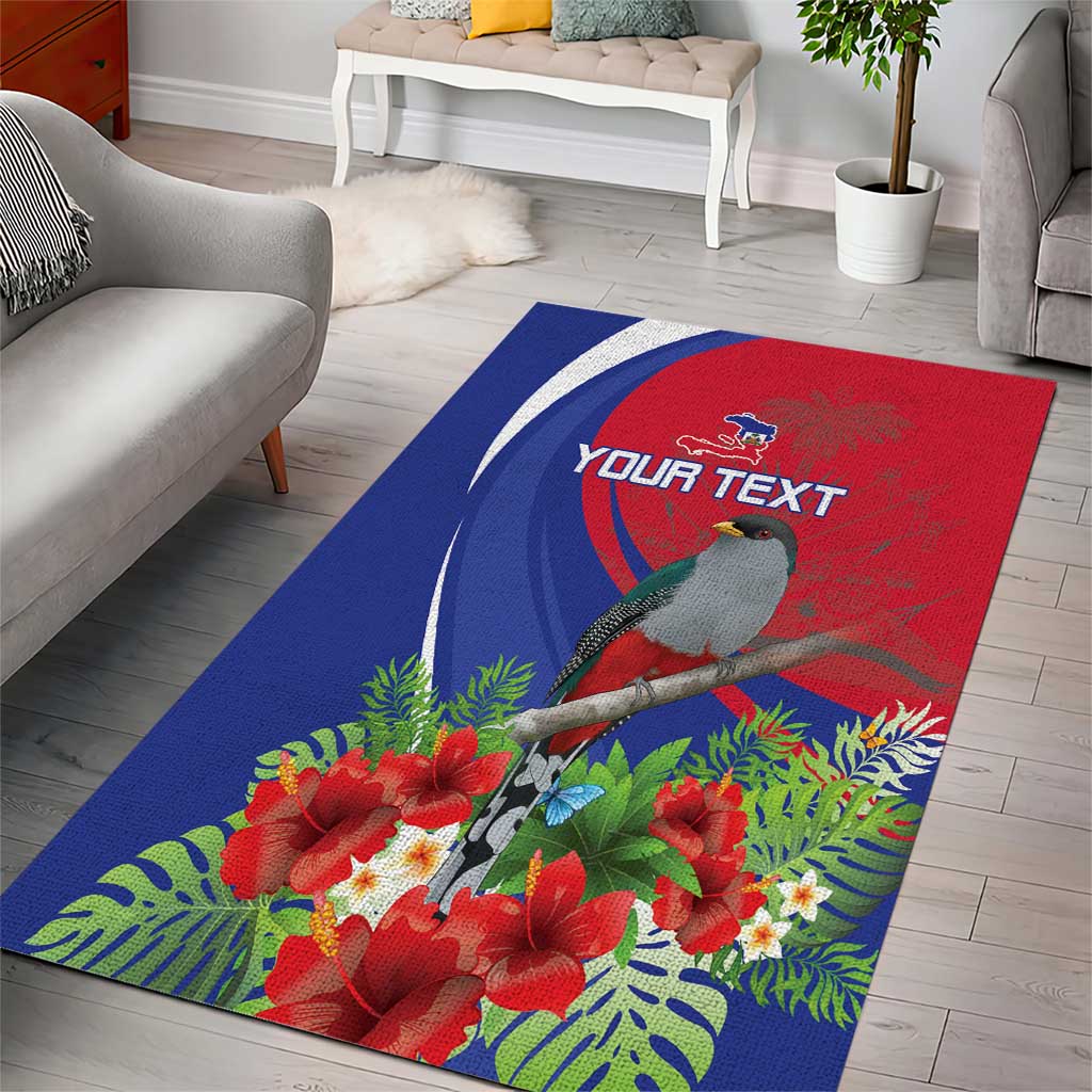 Personalized Afro-Haitians Area Rug Hispaniolan Trogon Sporty Style - African Pride