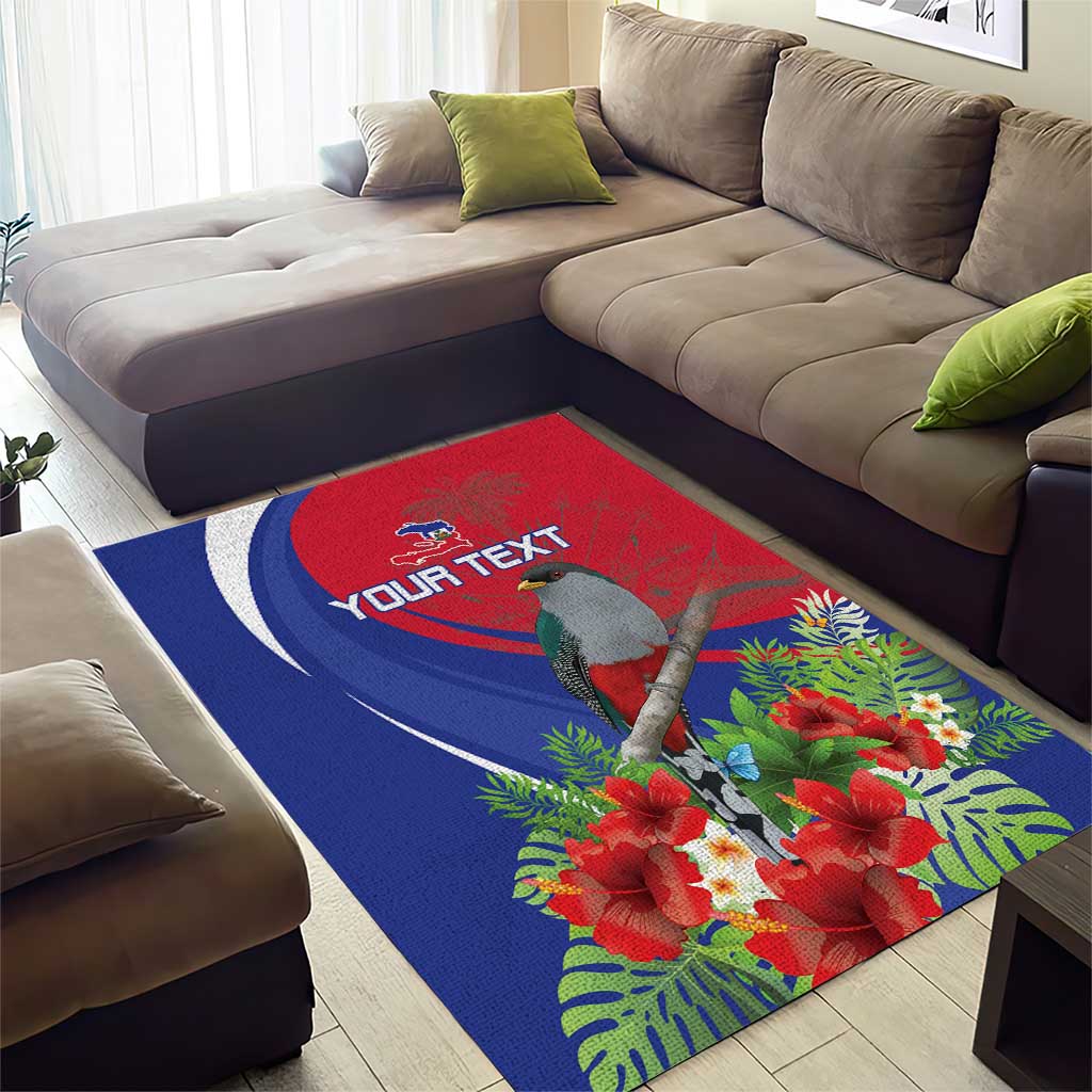 Personalized Afro-Haitians Area Rug Hispaniolan Trogon Sporty Style - African Pride