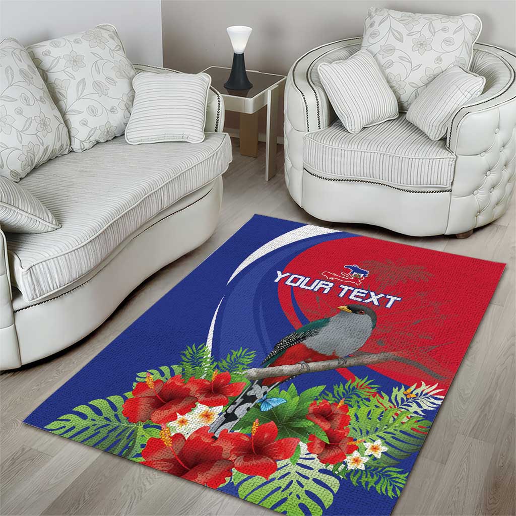 Personalized Afro-Haitians Area Rug Hispaniolan Trogon Sporty Style - African Pride
