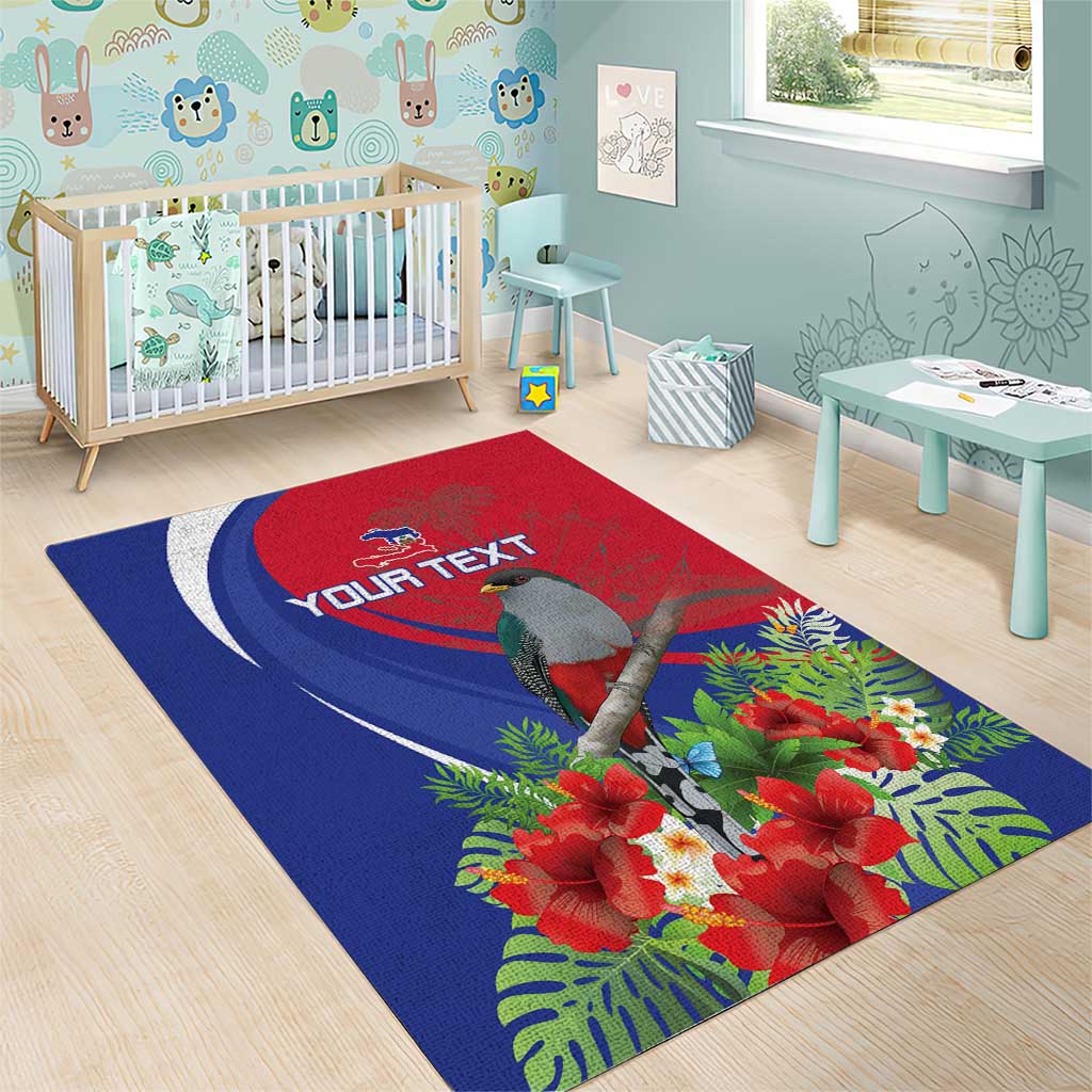 Personalized Afro-Haitians Area Rug Hispaniolan Trogon Sporty Style - African Pride