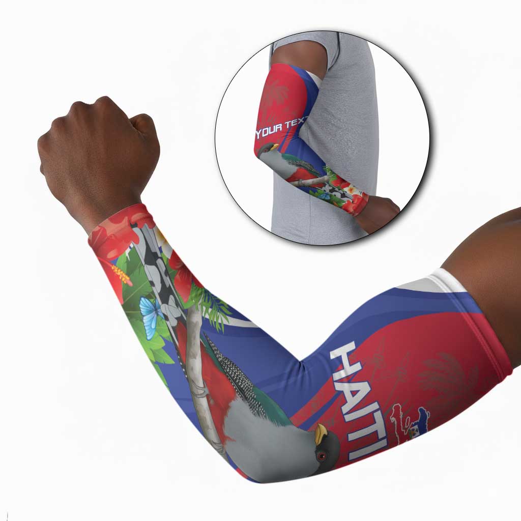 Personalized Afro-Haitians Arm Sleeves Hispaniolan Trogon Sporty Style