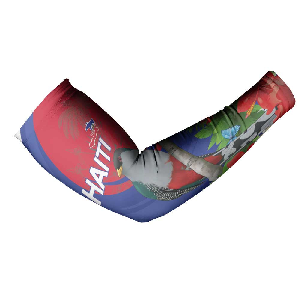 Personalized Afro-Haitians Arm Sleeves Hispaniolan Trogon Sporty Style