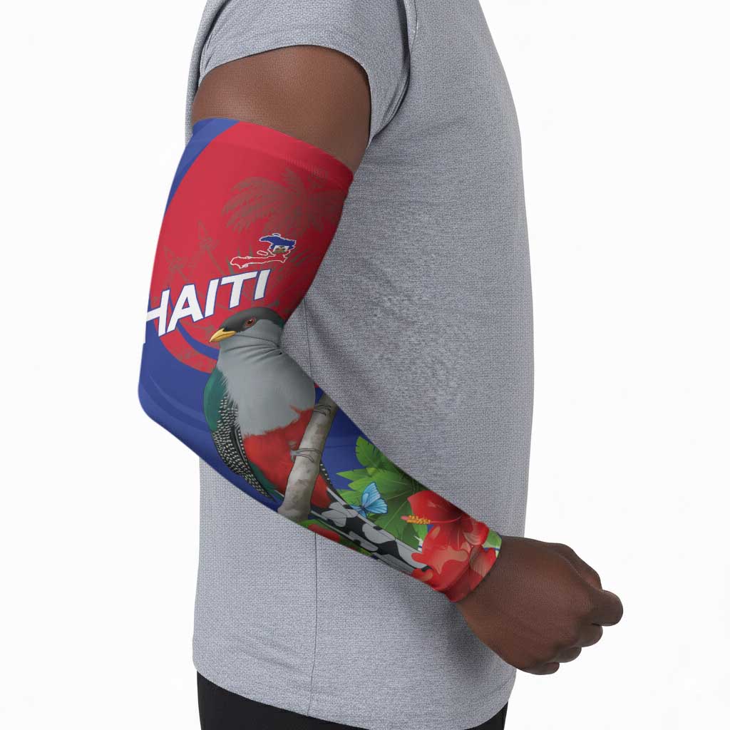 Personalized Afro-Haitians Arm Sleeves Hispaniolan Trogon Sporty Style