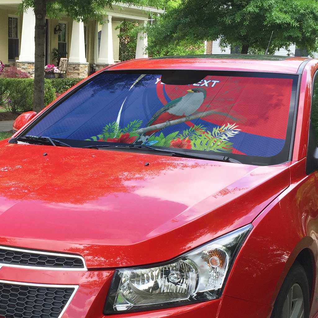 Personalized Afro-Haitians Auto Sun Shade Hispaniolan Trogon Sporty Style