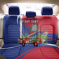 Personalized Afro-Haitians Back Car Seat Cover Hispaniolan Trogon Sporty Style - African Pride