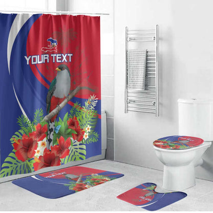 Personalized Afro-Haitians Bathroom Set Hispaniolan Trogon Sporty Style