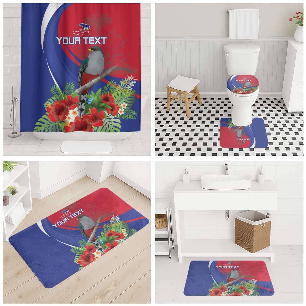 Personalized Afro-Haitians Bathroom Set Hispaniolan Trogon Sporty Style