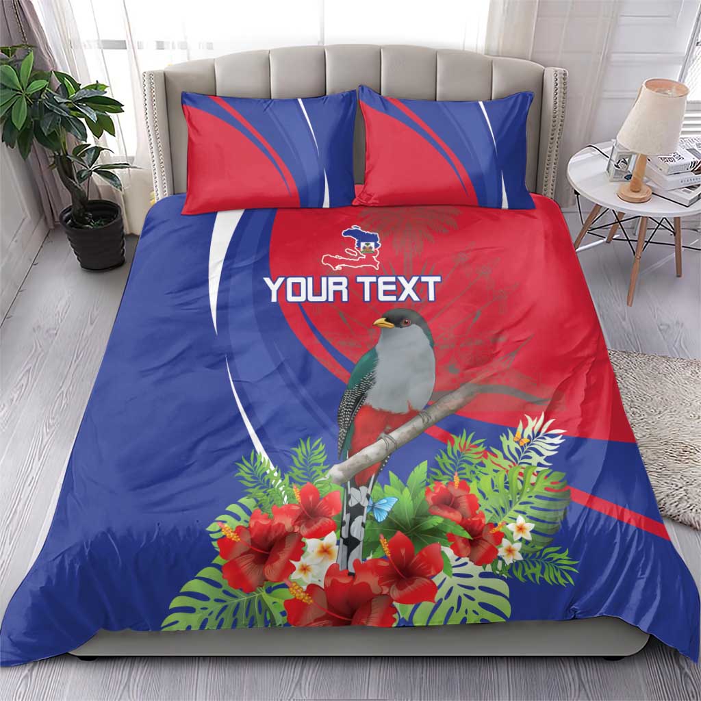 Personalized Afro-Haitians Bedding Set Hispaniolan Trogon Sporty Style - African Pride