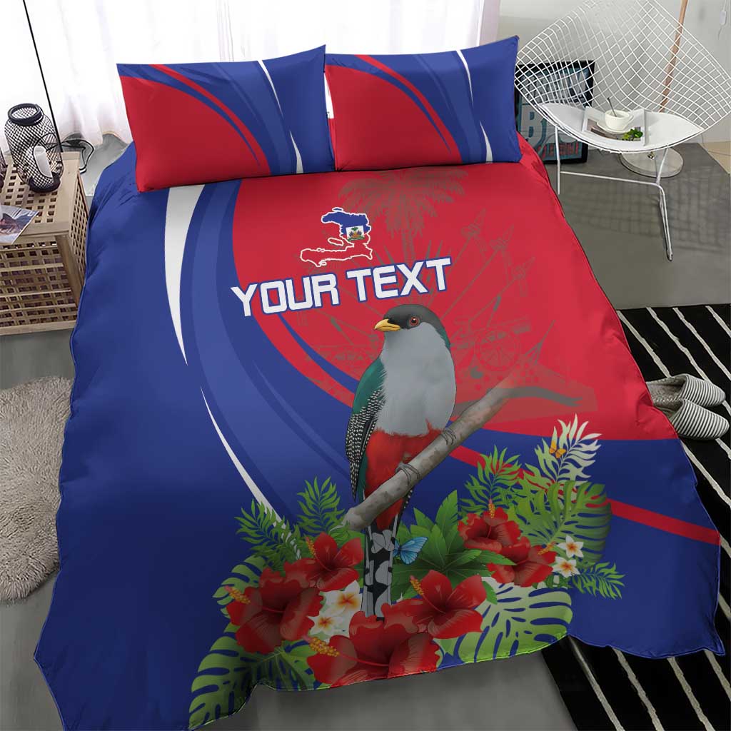 Personalized Afro-Haitians Bedding Set Hispaniolan Trogon Sporty Style - African Pride