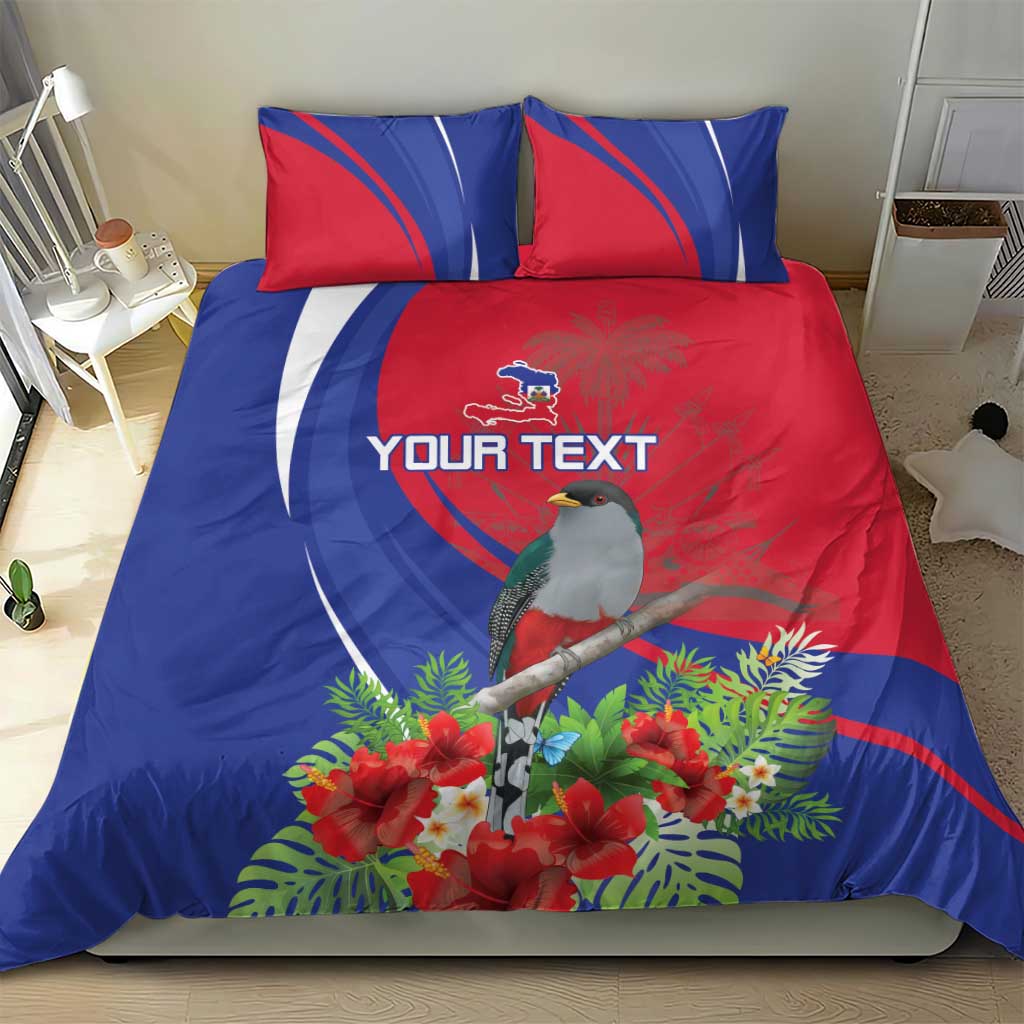 Personalized Afro-Haitians Bedding Set Hispaniolan Trogon Sporty Style - African Pride