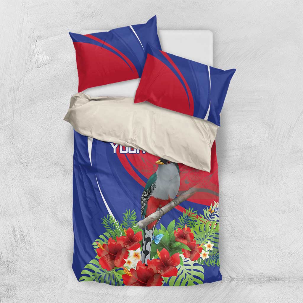 Personalized Afro-Haitians Bedding Set Hispaniolan Trogon Sporty Style - African Pride
