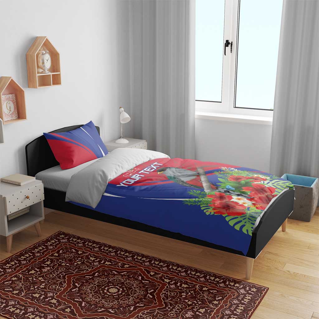 Personalized Afro-Haitians Bedding Set Hispaniolan Trogon Sporty Style - African Pride