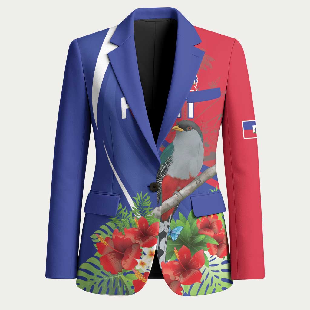 Personalized Afro-Haitians Blazer Hispaniolan Trogon Sporty Style