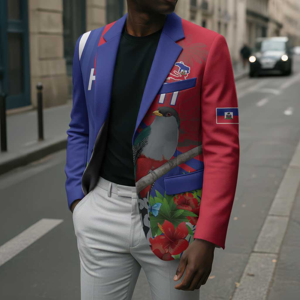 Personalized Afro-Haitians Blazer Hispaniolan Trogon Sporty Style