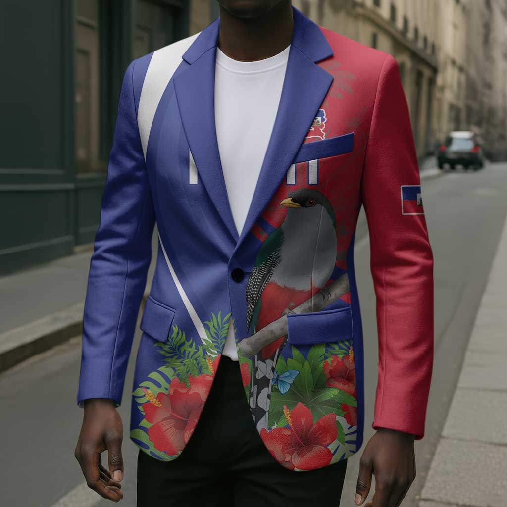 Personalized Afro-Haitians Blazer Hispaniolan Trogon Sporty Style