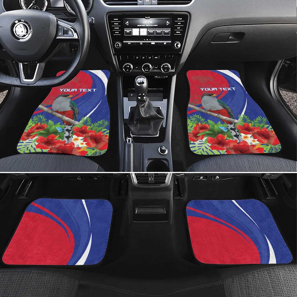 Personalized Afro-Haitians Car Mats Hispaniolan Trogon Sporty Style - African Pride