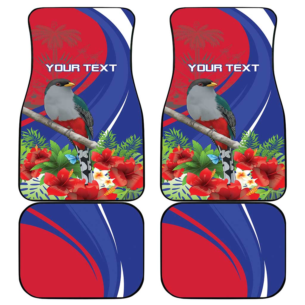 Personalized Afro-Haitians Car Mats Hispaniolan Trogon Sporty Style - African Pride