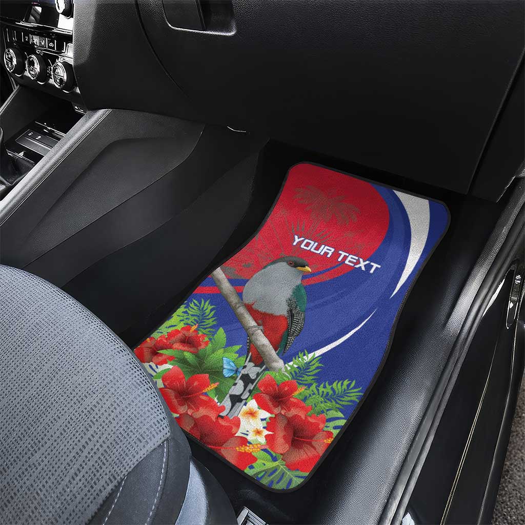 Personalized Afro-Haitians Car Mats Hispaniolan Trogon Sporty Style - African Pride