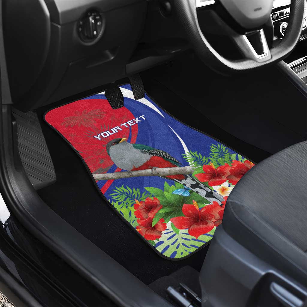 Personalized Afro-Haitians Car Mats Hispaniolan Trogon Sporty Style - African Pride