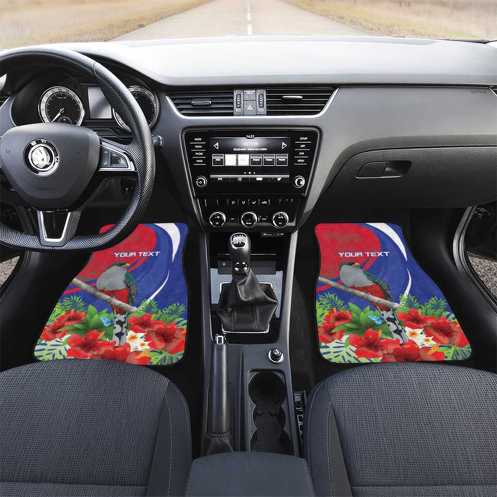 Personalized Afro-Haitians Car Mats Hispaniolan Trogon Sporty Style - African Pride