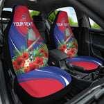 Personalized Afro-Haitians Car Seat Cover Hispaniolan Trogon Sporty Style - African Pride