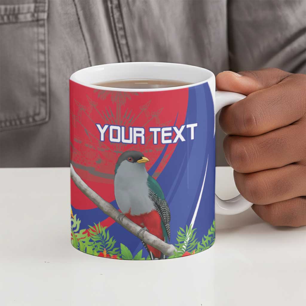 Personalized Afro-Haitians Ceramic Mug Hispaniolan Trogon Sporty Style